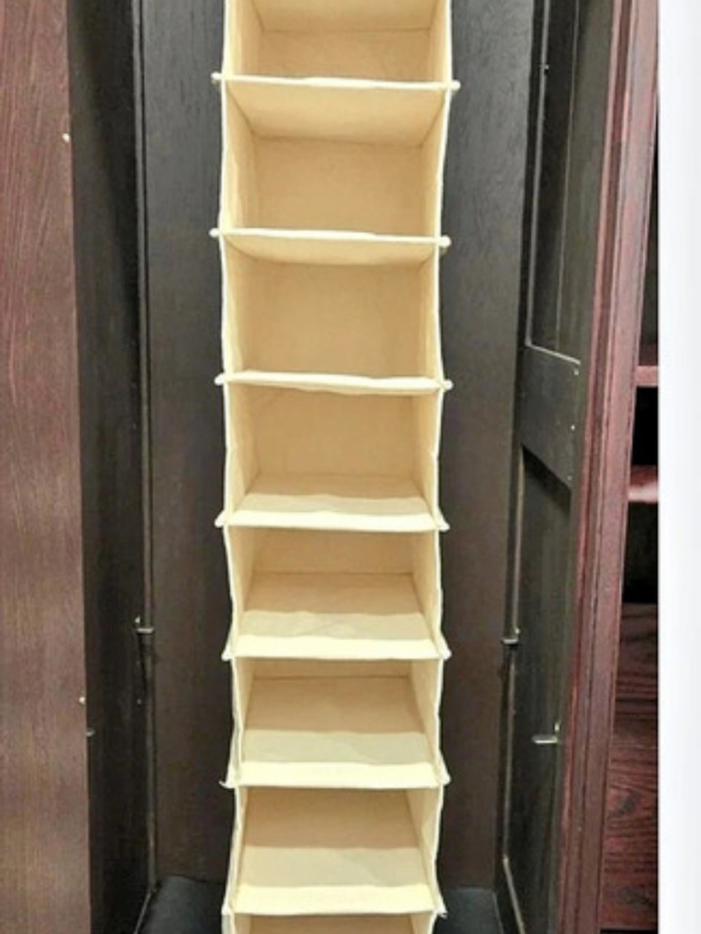 Household Essentials 10-Pocket Hanging Shoe Organizer White